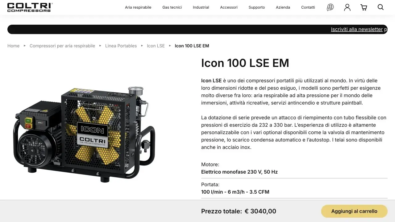 Configuratore e-commerce con opzioni di prodotto e prezzo aggiornato